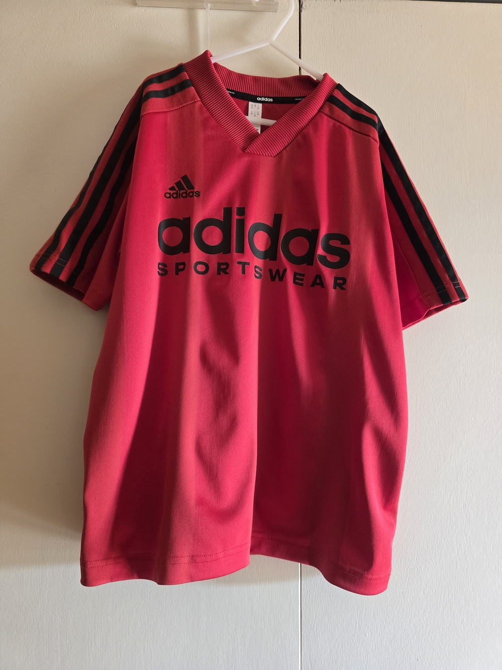 Adidas Men’s Red Sportswear Short Sleeve Shirt